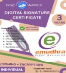 eMudhra Class 3 Combo DSC Individual Signing and Encryption For 3 Years With Token