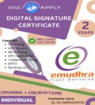 eMudhra Class 3 Combo DSC Individual Signing and Encryption For 2 Years With Token