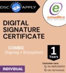 Emudhra Class 3 Individual Combo DSC (Signing + Encryption) for 1 Year