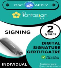 Pantasign Class 3 Individual Signing DSC For 2 Years with Token