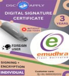 eMudhra Class 3 Individual Foreign Combo DSC Signing And Encryption For 3 Years