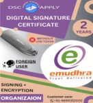 eMudhra Class 3 Organization Foreign Combo DSC Signing And Encryption For 2 Years