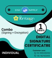 Pantasign Class 3 Individual Combo DSC (Signing + Encryption) for 1 Year