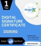 SignX Class 3 Individual Signing DSC for 1 Year