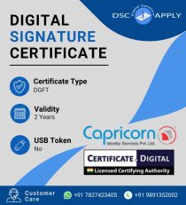 Capricorn DGFT Digital Signature Certificate for Foreign Trade - 2 Years