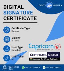 Capricorn Class 3 Individual Signing Digital Signature Certificate for 2 Years
